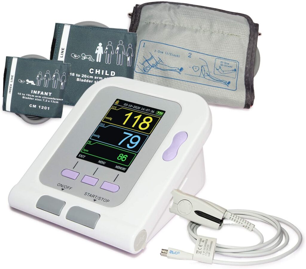 BP Meter 08A - With Spo2 Probe & Adaptor